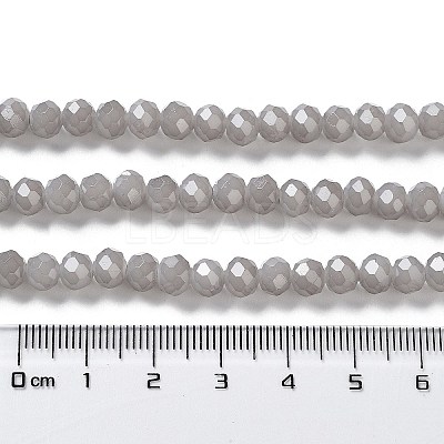 Baking Paint Imitation Jade Glass Bead Strands DGLA-A034-J10mm-A43-1