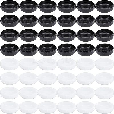 48Pcs 2 Colors PVC Furniture Sliders FIND-CA0002-32-1