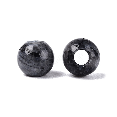 Natural Larvikite European Beads G-Q607-02T-1
