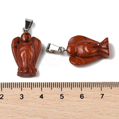 Natural Red Jasper Pendants G-B127-10P-11-1
