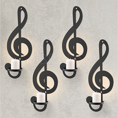 4Pcs Iron Art Wall Mounted Candle Holders ODIS-DL0001-06-1
