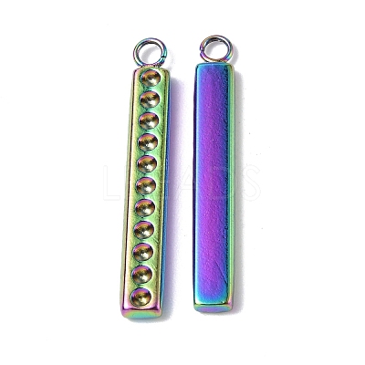 Ion Plating(IP) 304 Stainless Steel Pendant Cabochon Settings STAS-C066-15M-1