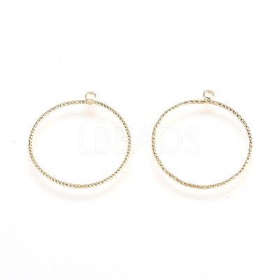 Brass Pendants X-KK-T020-61G-1