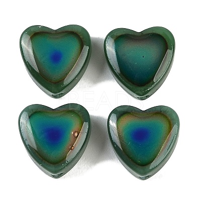 Two Tone Glass Mood Beads GLAA-Z007-10E-1