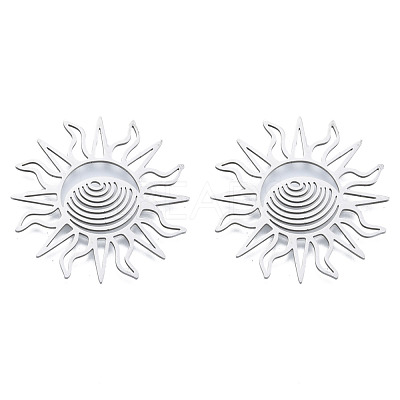 Non-Tarnish 201 Stainless Steel Filigree Joiners STAS-N090-LA950-1-1