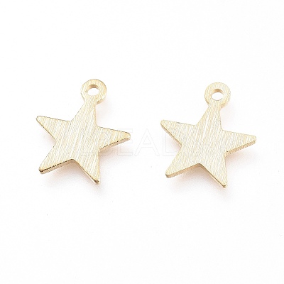 Brass Charms X-KK-G397-04G-1