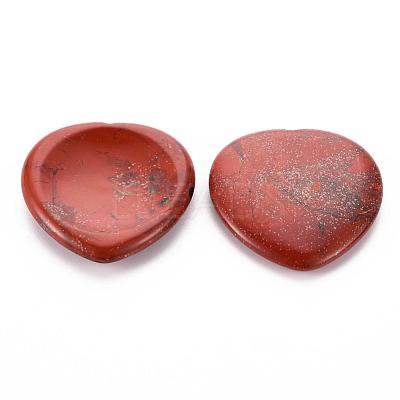 Natural Red Jasper Thumb Worry Stone G-N0325-01L-1