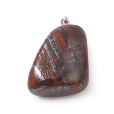 Natural Tiger Iron Pendants G-K302-B02-1