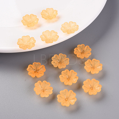 Transparent Frosted Acrylic Bead Caps MACR-S371-04A-724-1