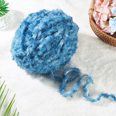 Super Bulky Imitation Fur Polyester Yarn OCOR-TAC0016-36L-1