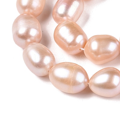 Natural Cultured Freshwater Pearl Beads Strands PEAR-Q003-7mm-03-1