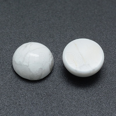 Natural Howlite Cabochons G-P393-R32-10mm-1
