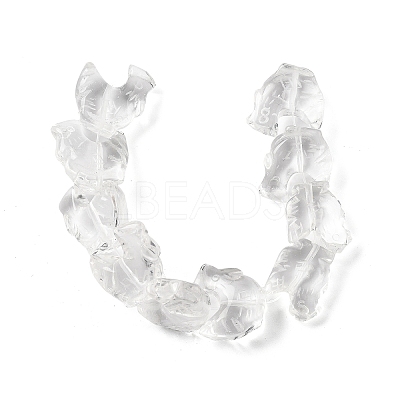 Chinese Zodiac Natural Quartz Crystal Carved Beads G-D300-01A-1