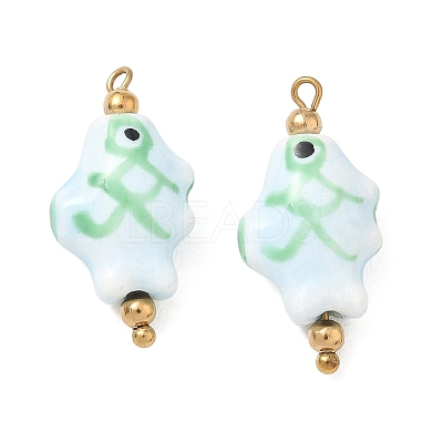Handmade Porcelain Pendants STAS-Q119-31G-01-1