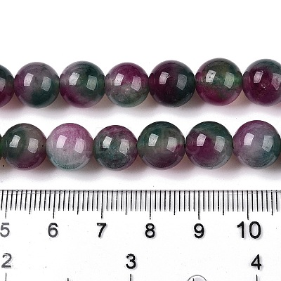 Dyed Natural White Jade Beads Strands G-T138-10mm-210-7-1