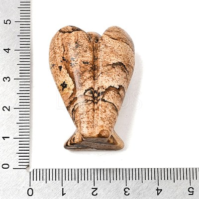 Natural Picture Jasper Angel Figurine DJEW-N006-01A-31-1