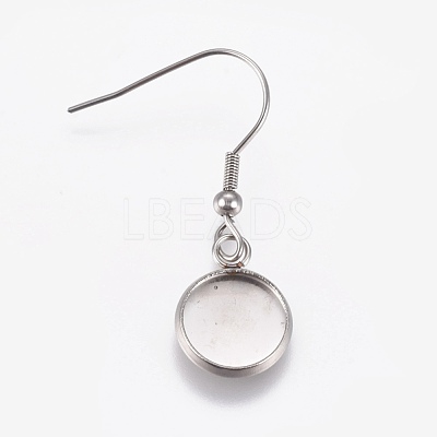 Stainless Steel Dangle Earrings EJEW-WH0001-A04-1
