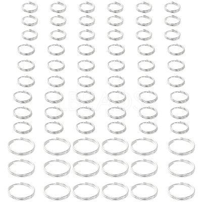 300Pcs 4 Style Iron Split Rings IFIN-YW0003-33-1