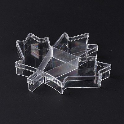 4 Grids Transparent Plastic Box CON-B009-02-1