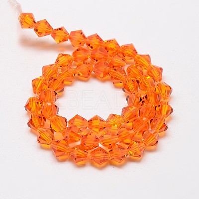 Imitate Austrian Crystal Bicone Glass Beads Strands X1-GLAA-F029-4x4mm-11-1