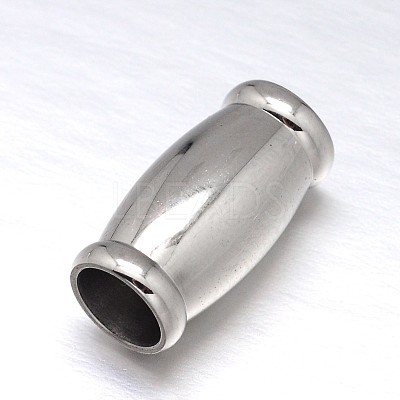 Tarnish Resistant 304 Stainless Steel Magnetic Clasps with Glue-in Ends STAS-M200-C-01-1