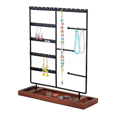 Iron Jewelry Set Display Stands EDIS-WH0029-23-1