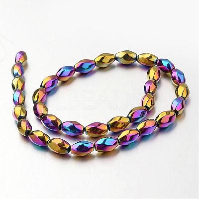 Electroplate Non-magnetic Synthetic Hematite Beads Strands G-F300-12-02-1