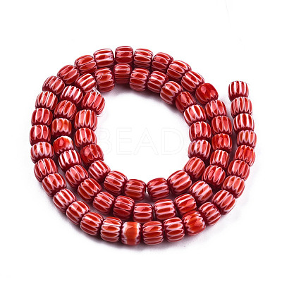 Handmade Lampwork Beads Strands LAMP-N023-003-08-1