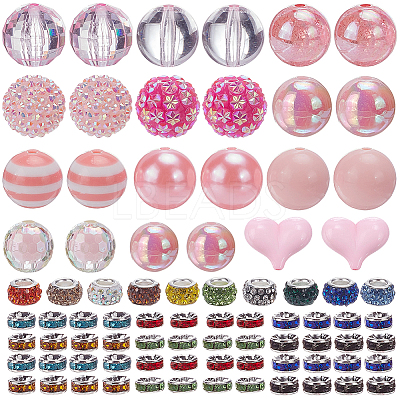 24Pcs 12 Styles Opaque Acrylic Beads MACR-BM0001-03C-1