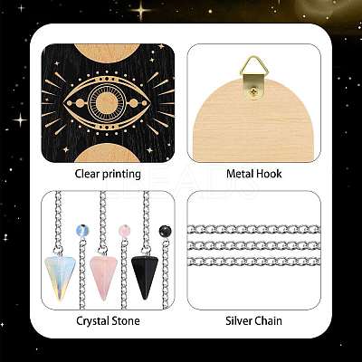 1 Set Hanging Wooden Display Shelf DIY-CP0008-65A-1