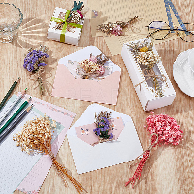 10Pcs 10 Styles Mini Dried Flower Bouquet AJEW-PH0008-78-1