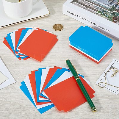 60 Sheets 3 Colors Plastic Playing Board Game Card Separator FIND-CP0002-77A-1