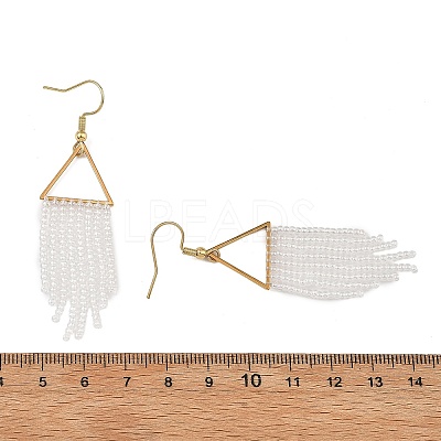 Glass Beaded Dangle Earrings EJEW-MZ00749-03-1