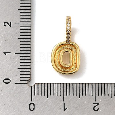 Brass Micro Pave Cubic Zirconia Pendants KK-K345-13D-G-1