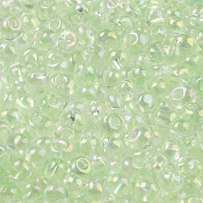 6/0 Inside Colours Fringe Glass Seed Beads SEED-A034-03E-1