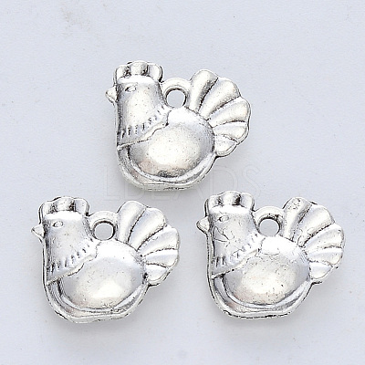 Tibetan Style Alloy Pendants TIBE-R316-025AS-RS-1