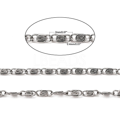 Tarnish Resistant 304 Stainless Steel Lumachina Chains CHS-K002-21A-1