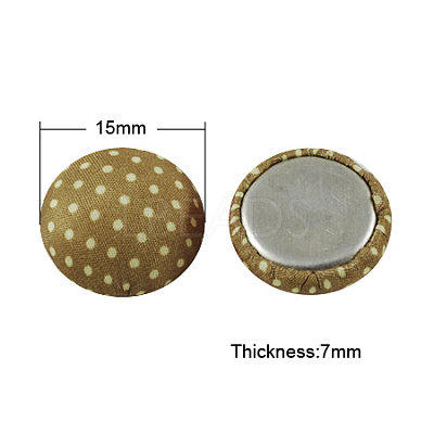 Woven Cabochons WOVE-S037-15mm-5-1