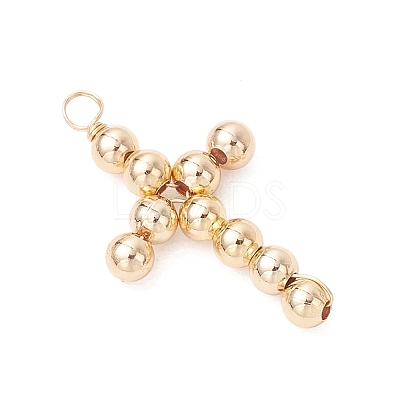 Brass Beaded Pendants PALLOY-JF04054-01-1