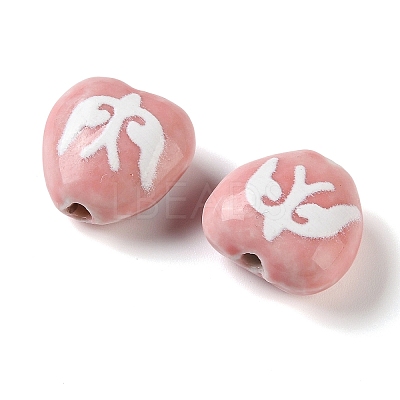 Printed Handmade Porcelain Beads FIND-H023-01A-1
