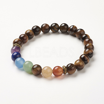 Yoga Chakra Jewelry BJEW-G554-02F-1