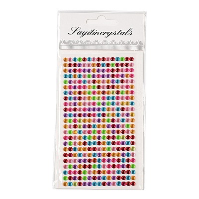 Self Adhesive Acrylic Rhinestone Stickers STIC-PW0012-01A-1