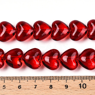 Transparency Glass Beads Strands X-GLAA-T023-13A-1