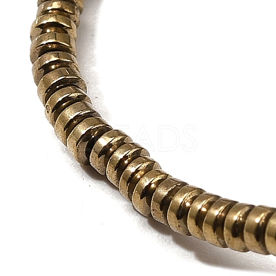 Electroplated Synthetic Non-magnetic Hematite Beads Strands G-L613-G01-01B-1