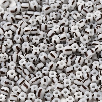 6/0 Opaque Colours Seep Glass Seed Beads X-SEED-F003-04A-12-1