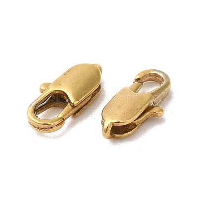 Brass Lobster Claw Clasps KK-KK801-C01-1