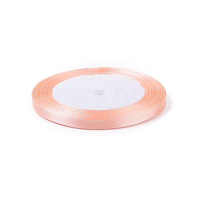 1/4 inch(6mm) Light Salmon Satin Ribbon Wedding Party Decoration X-RC6MMY007-1