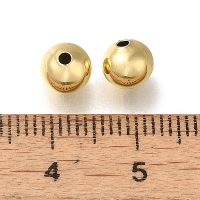 Rack Plating Brass Beads KK-K373-08C-G-1