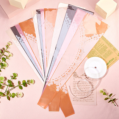 Lace Pattern Plastic Gift Bags DIY-TA0010-89-1