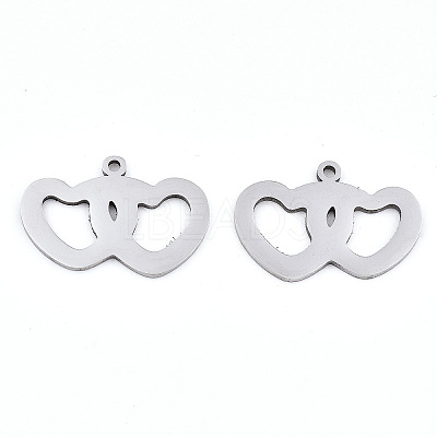 Non-Tarnish Valentine's Day 201 Stainless Steel Charms LS-STAS-S081-078-1